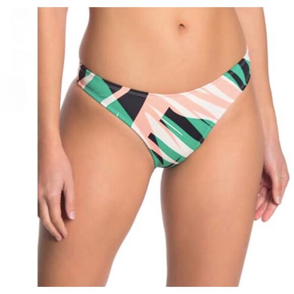 Bikini Lab Sonic Boom Tropical hipster Bikini swim swimsuit bottoms cheeky S new - Picture 1 of 10